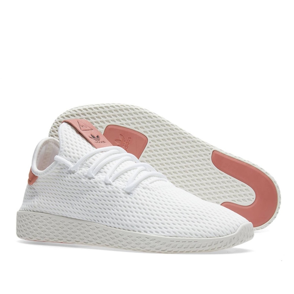 ADIDAS X PHARRELL WILLIAMS TENNIS HU, White & Raw Pink